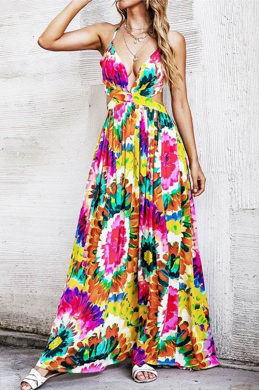 Maxi Dress with Back Tie Detail - Shop Style & More | Fresh Looks, Everyday Deals & Free Shipping
