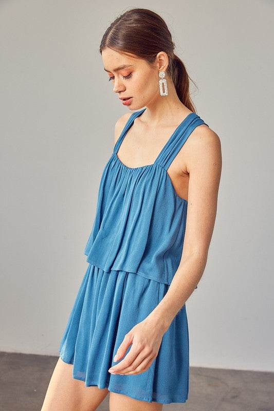 Shirring Detail Romper - Shop Style & More | Fresh Looks, Everyday Deals & Free Shipping