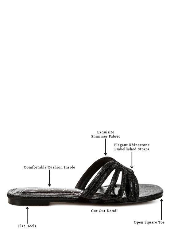 Dindy Rhinestone Cut Out Flats - Shop Style & More | Fresh Looks, Everyday Deals & Free Shipping