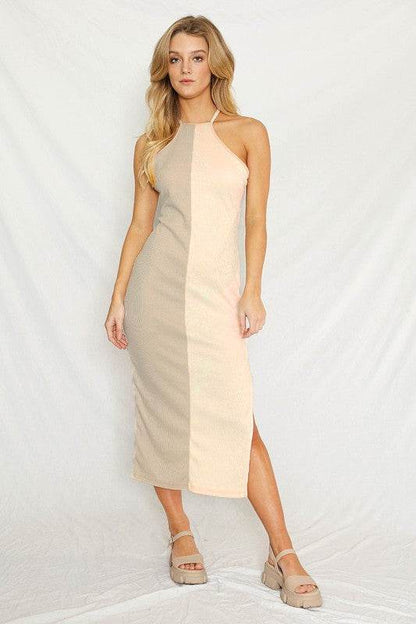 Color Block Halter Dress - Shop Style & More | Fresh Looks, Everyday Deals & Free Shipping