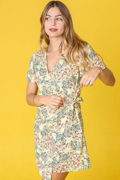 Ditsy Floral Wrap Dress - Shop Style & More | Fresh Looks, Everyday Deals & Free Shipping