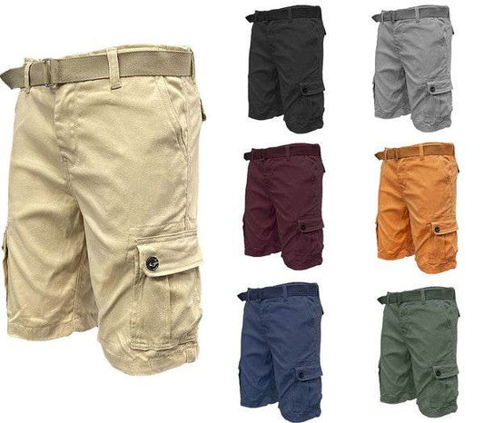 Weiv Mens Belted Cargo Shorts with Belt - Shop Style & More | Fresh Looks, Everyday Deals & Free Shipping