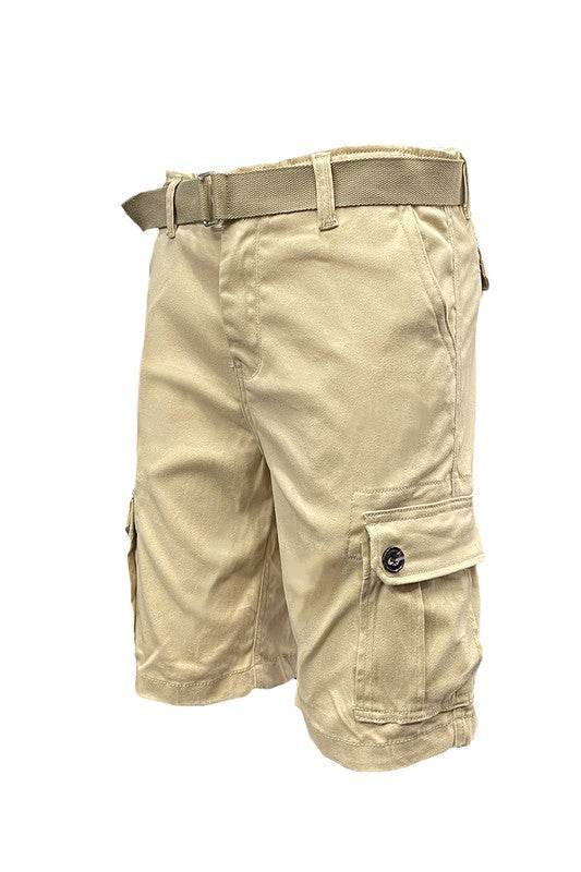 Weiv Mens Belted Cargo Shorts with Belt - Shop Style & More | Fresh Looks, Everyday Deals & Free Shipping