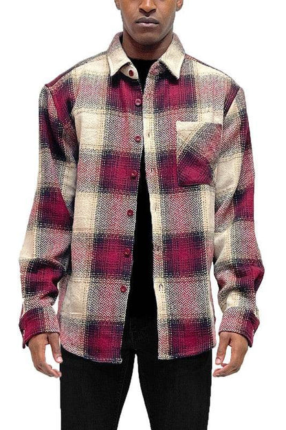 Flannel Shirt Jacket Checkered Plaid Shacket - Shop Style & More | Fresh Looks, Everyday Deals & Free Shipping