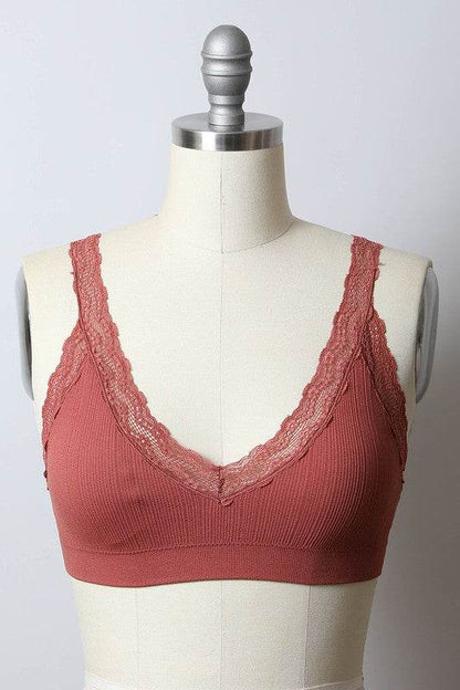 Lace Trim Padded Bralette - Shop Style & More | Fresh Looks, Everyday Deals & Free Shipping