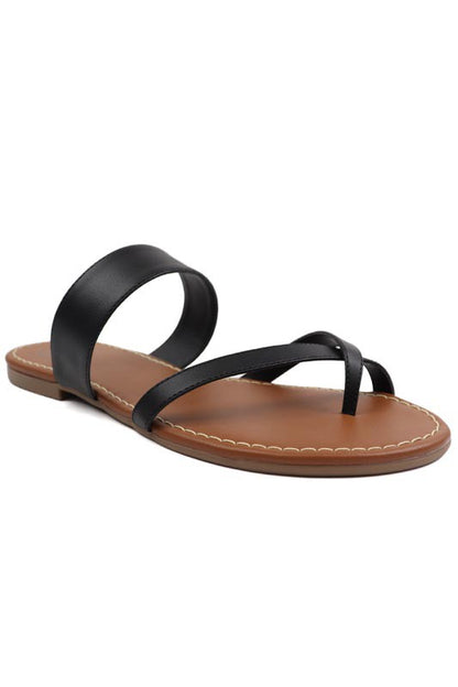 Toe ring Sandal Black Sandals