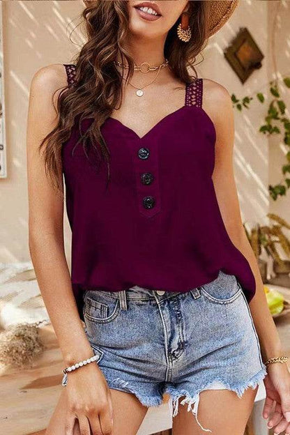 Button-Up Tank Top - Shop Style & More | Fresh Looks, Everyday Deals & Free Shipping