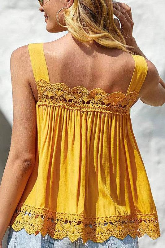 Hem Detail Tank - Shop Style & More | Fresh Looks, Everyday Deals & Free Shipping