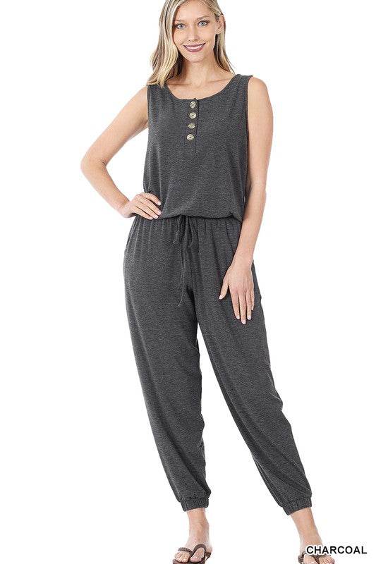 Sleeveless Jogger Jumpsuit - Shop Style & More | Fresh Looks, Everyday Deals & Free Shipping