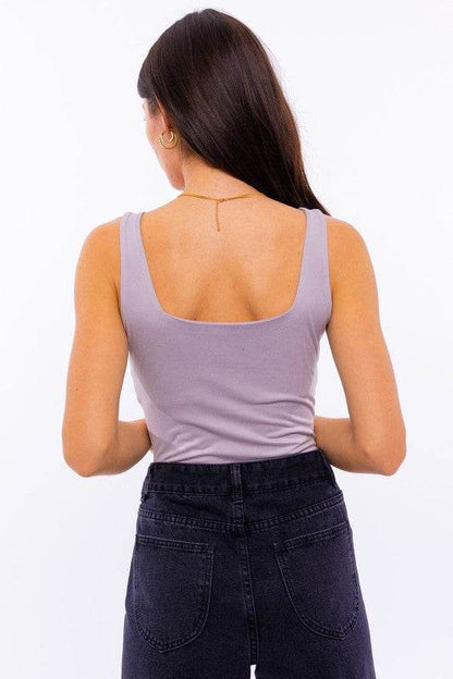 Square Neck Tank Bodysuit - Shop Style & More | Fresh Looks, Everyday Deals & Free Shipping