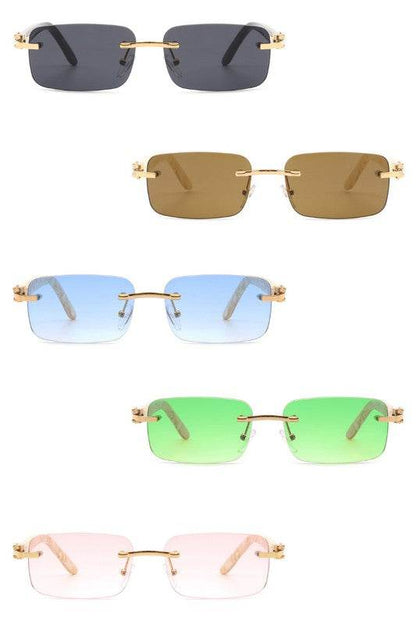 Rimless Rectangle Retro Tinted Fashion Sunglasses - Shop Style & More | Fresh Looks, Everyday Deals & Free Shipping