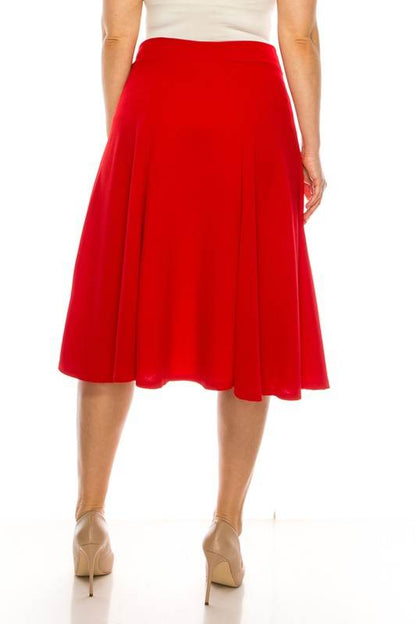 Plus size, paneled, A-line midi skirt - Shop Style & More | Fresh Looks, Everyday Deals & Free Shipping