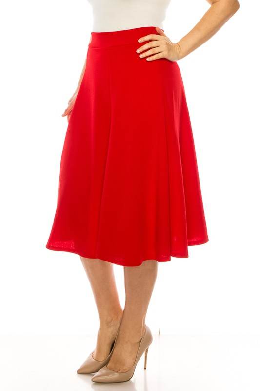 Plus size, paneled, A-line midi skirt - Shop Style & More | Fresh Looks, Everyday Deals & Free Shipping