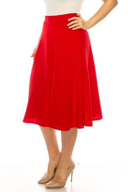 Plus size, paneled, A-line midi skirt - Shop Style & More | Fresh Looks, Everyday Deals & Free Shipping