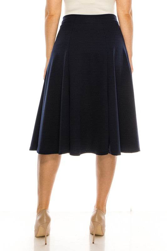 Plus size, paneled, A-line midi skirt - Shop Style & More | Fresh Looks, Everyday Deals & Free Shipping