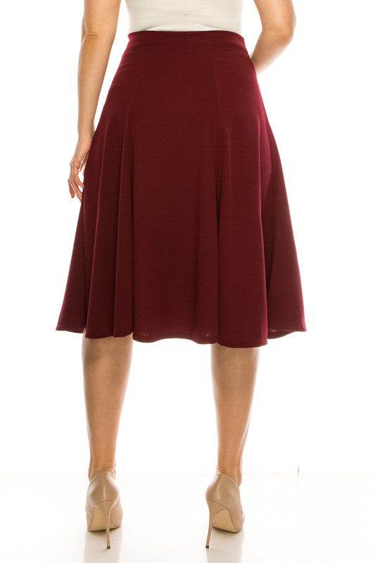 Plus size, paneled, A-line midi skirt - Shop Style & More | Fresh Looks, Everyday Deals & Free Shipping