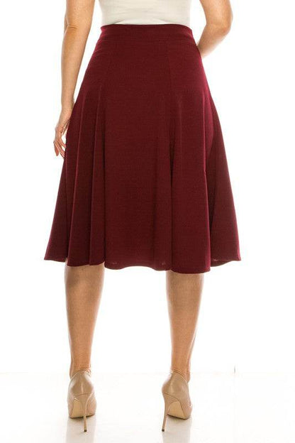 Plus size, paneled, A-line midi skirt - Shop Style & More | Fresh Looks, Everyday Deals & Free Shipping