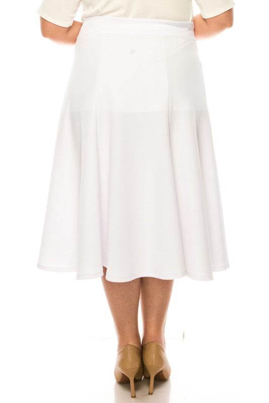 Plus size, paneled, A-line midi skirt - Shop Style & More | Fresh Looks, Everyday Deals & Free Shipping
