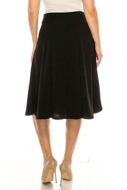 Plus size, paneled, A-line midi skirt - Shop Style & More | Fresh Looks, Everyday Deals & Free Shipping