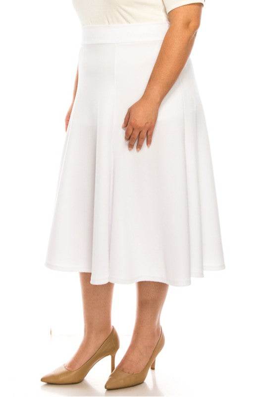 Plus size, paneled, A-line midi skirt - Shop Style & More | Fresh Looks, Everyday Deals & Free Shipping