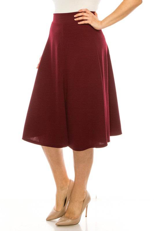 Plus size, paneled, A-line midi skirt - Shop Style & More | Fresh Looks, Everyday Deals & Free Shipping