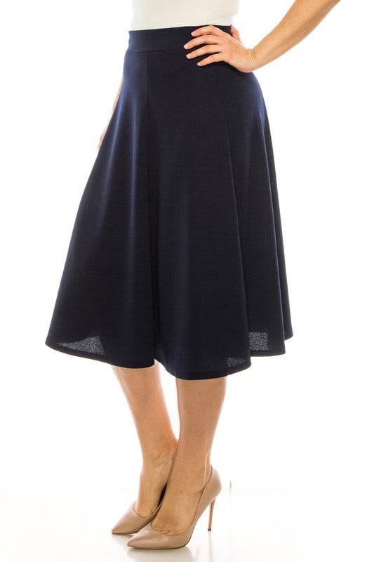 Plus size, paneled, A-line midi skirt - Shop Style & More | Fresh Looks, Everyday Deals & Free Shipping