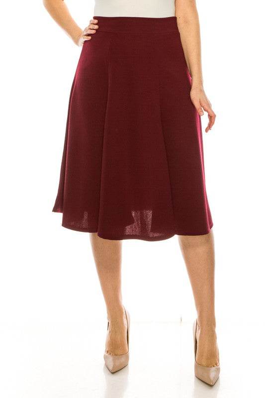 Plus size, paneled, A-line midi skirt - Shop Style & More | Fresh Looks, Everyday Deals & Free Shipping