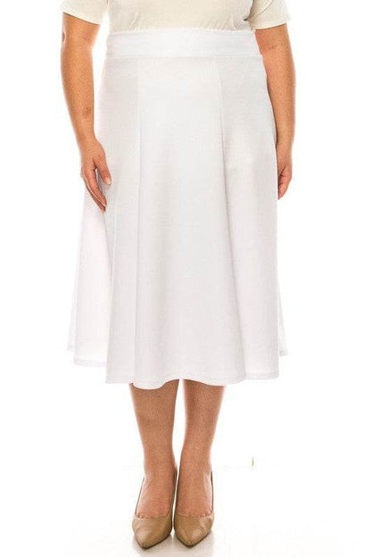 Plus size, paneled, A-line midi skirt - Shop Style & More | Fresh Looks, Everyday Deals & Free Shipping