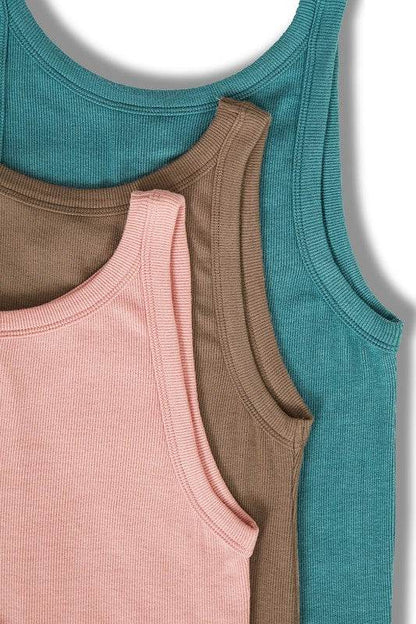 Rayon Ribbed Tank Top - Shop Style & More | Fresh Looks, Everyday Deals & Free Shipping