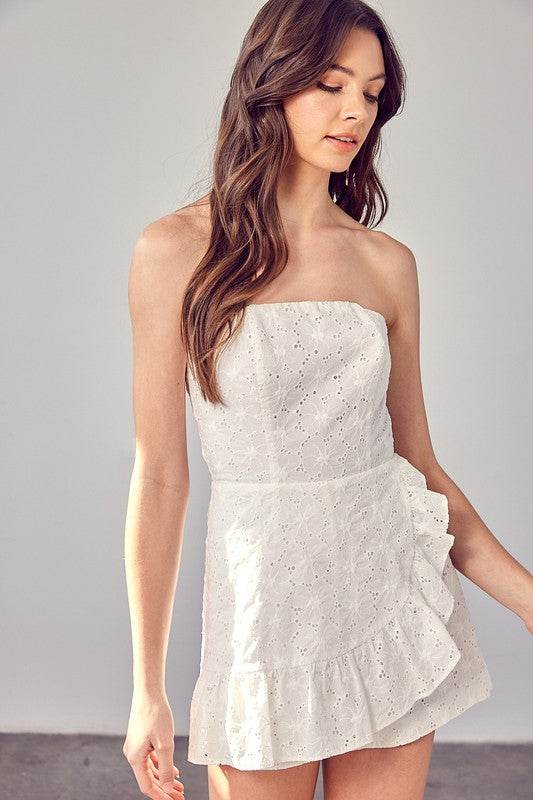Eyelet Ruffle Romper - Shop Style & More | Fresh Looks, Everyday Deals & Free Shipping