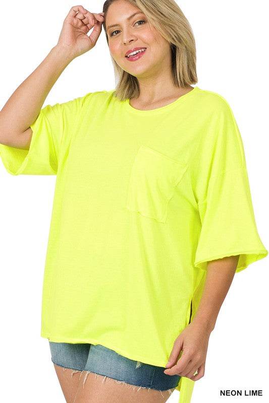 Plus Row Edge High-Low Hem Box Top - Shop Style & More | Fresh Looks, Everyday Deals & Free Shipping