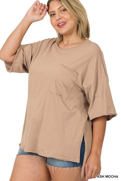 Plus Row Edge High-Low Hem Box Top - Shop Style & More | Fresh Looks, Everyday Deals & Free Shipping
