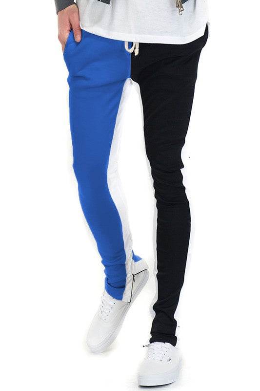 TWO TONE COLOR BLOCK TRACK PANT JOGGER - Shop Style & More | Fresh Looks, Everyday Deals & Free Shipping