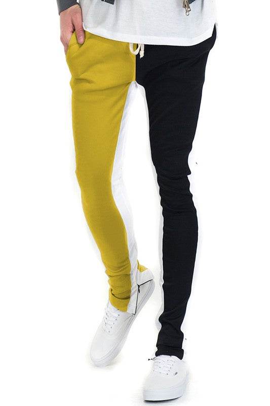 TWO TONE COLOR BLOCK TRACK PANT JOGGER - Shop Style & More | Fresh Looks, Everyday Deals & Free Shipping