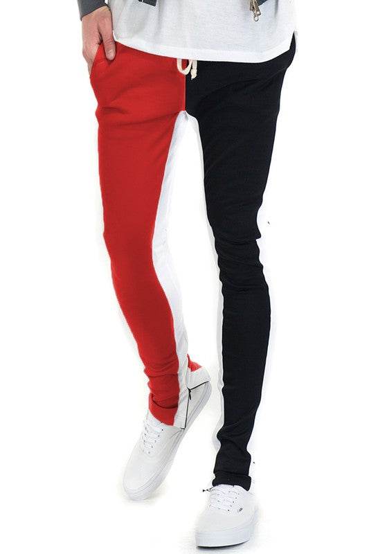 TWO TONE COLOR BLOCK TRACK PANT JOGGER - Shop Style & More | Fresh Looks, Everyday Deals & Free Shipping