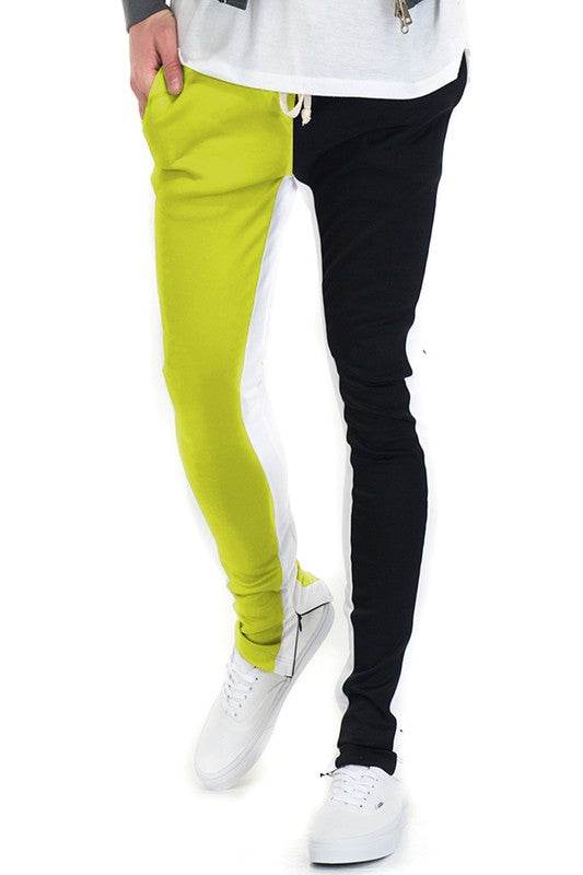 TWO TONE COLOR BLOCK TRACK PANT JOGGER - Shop Style & More | Fresh Looks, Everyday Deals & Free Shipping