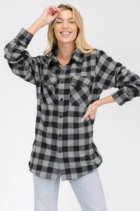 Womens Boyfriend Flannel Shirt S-L ONLY - Shop Style & More | Fresh Looks, Everyday Deals & Free Shipping