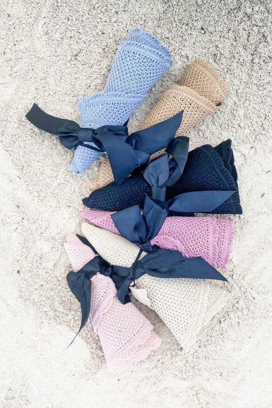 Satin Bow Foldable Summer Sun Visor - Shop Style & More | Fresh Looks, Everyday Deals & Free Shipping