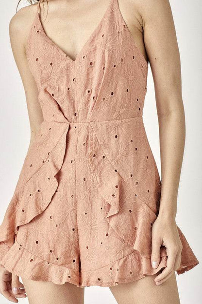 Overlap Ruffled Cami Romper - Shop Style & More | Fresh Looks, Everyday Deals & Free Shipping