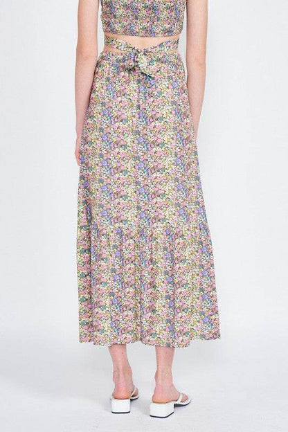 BUTTON UP FLORAL MAXI SKIRT - Shop Style & More | Fresh Looks, Everyday Deals & Free Shipping