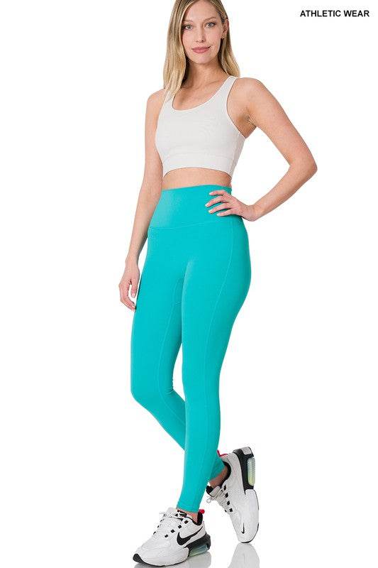 Athletic High Waisted Full Length Leggings - Shop Style & More | Fresh Looks, Everyday Deals & Free Shipping