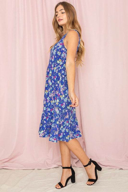 Sleeveless Botanical Floral Tiered Dress - Shop Style & More | Fresh Looks, Everyday Deals & Free Shipping