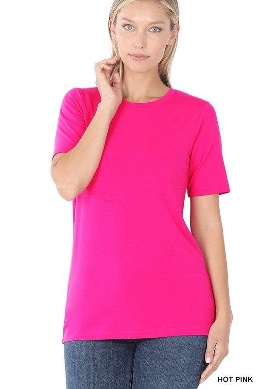 Short Sleeve Round Neck Tee - Shop Style & More | Fresh Looks, Everyday Deals & Free Shipping