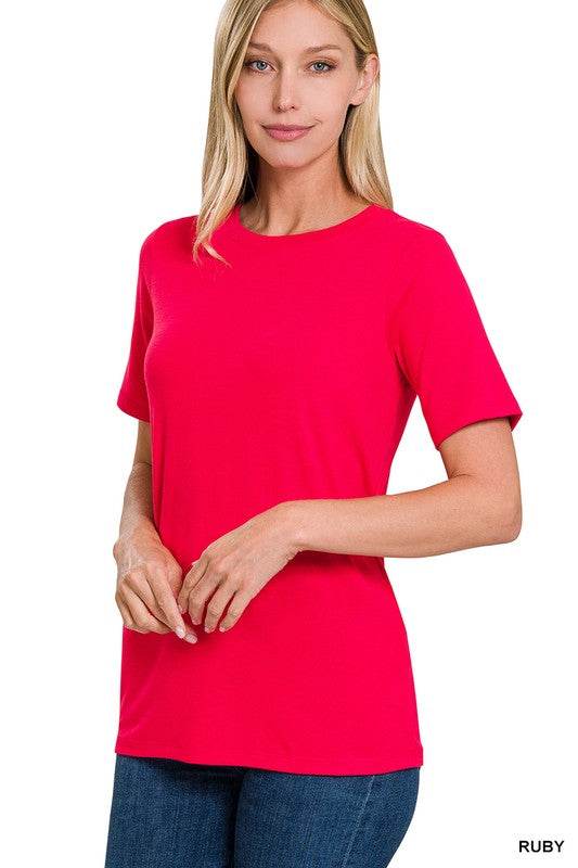 Short Sleeve Round Neck Tee - Shop Style & More | Fresh Looks, Everyday Deals & Free Shipping