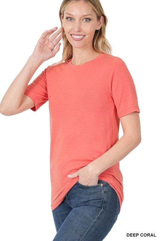 Short Sleeve Round Neck Tee - Shop Style & More | Fresh Looks, Everyday Deals & Free Shipping