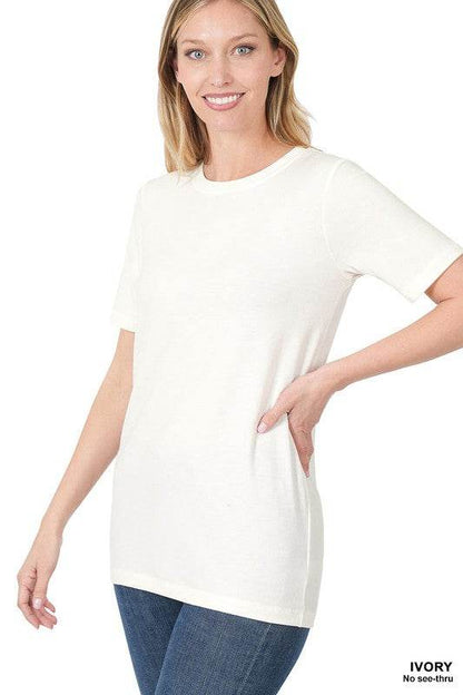 Short Sleeve Round Neck Tee - Shop Style & More | Fresh Looks, Everyday Deals & Free Shipping