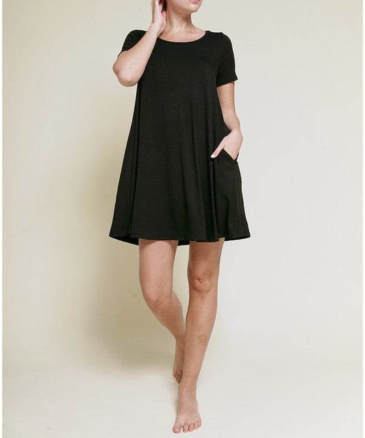 BAMBOO CLASSIC SHORT SLV DRESS - Shop Style & More | Fresh Looks, Everyday Deals & Free Shipping