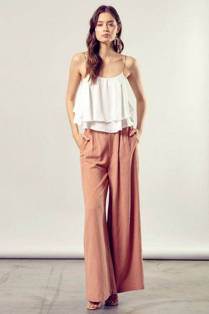 Beaded Shoulder Strap Cami Top - Shop Style & More | Fresh Looks, Everyday Deals & Free Shipping