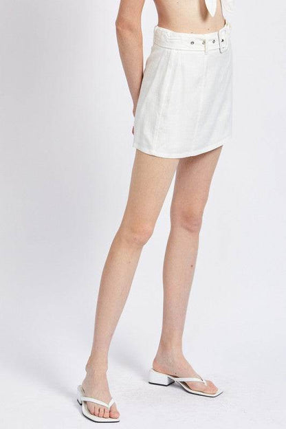 HIGH WAIST BELTED MINI SKIRT - Shop Style & More | Fresh Looks, Everyday Deals & Free Shipping