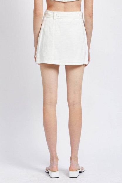 HIGH WAIST BELTED MINI SKIRT - Shop Style & More | Fresh Looks, Everyday Deals & Free Shipping